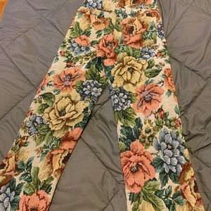 Jaded London Woven Vintage Floral Jeans 